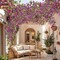 Artificial Bougainvillea Flowers Garland Purple Silk Bougainvillea Vines